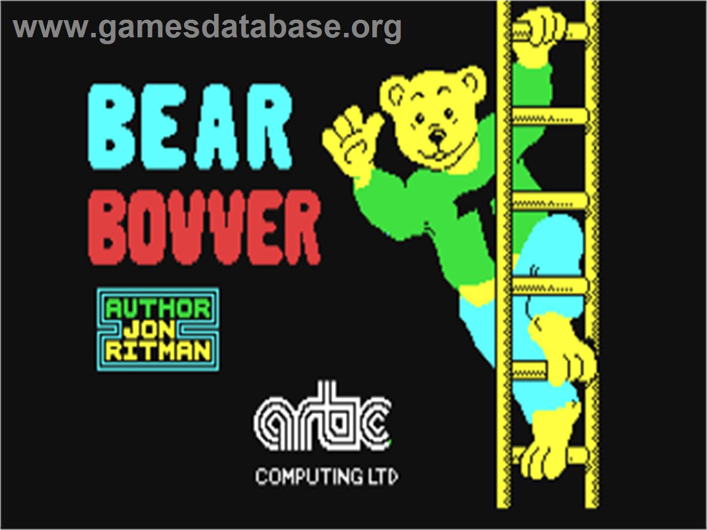 Bear Bovver - Commodore 64 - Artwork - Title Screen