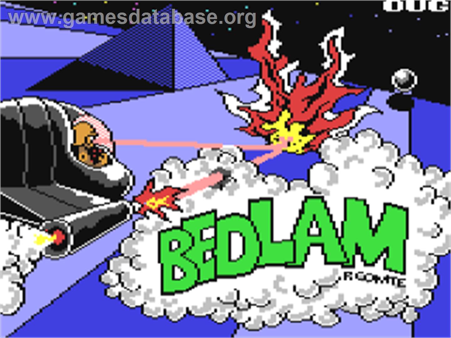 Bedlam - Commodore 64 - Artwork - Title Screen