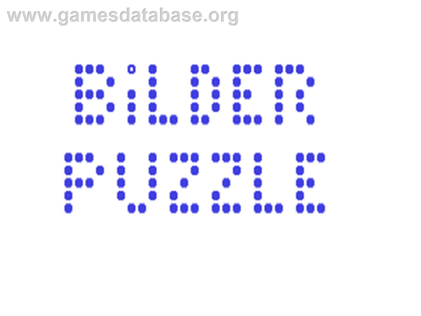 Bilder Puzzle - Commodore 64 - Artwork - Title Screen