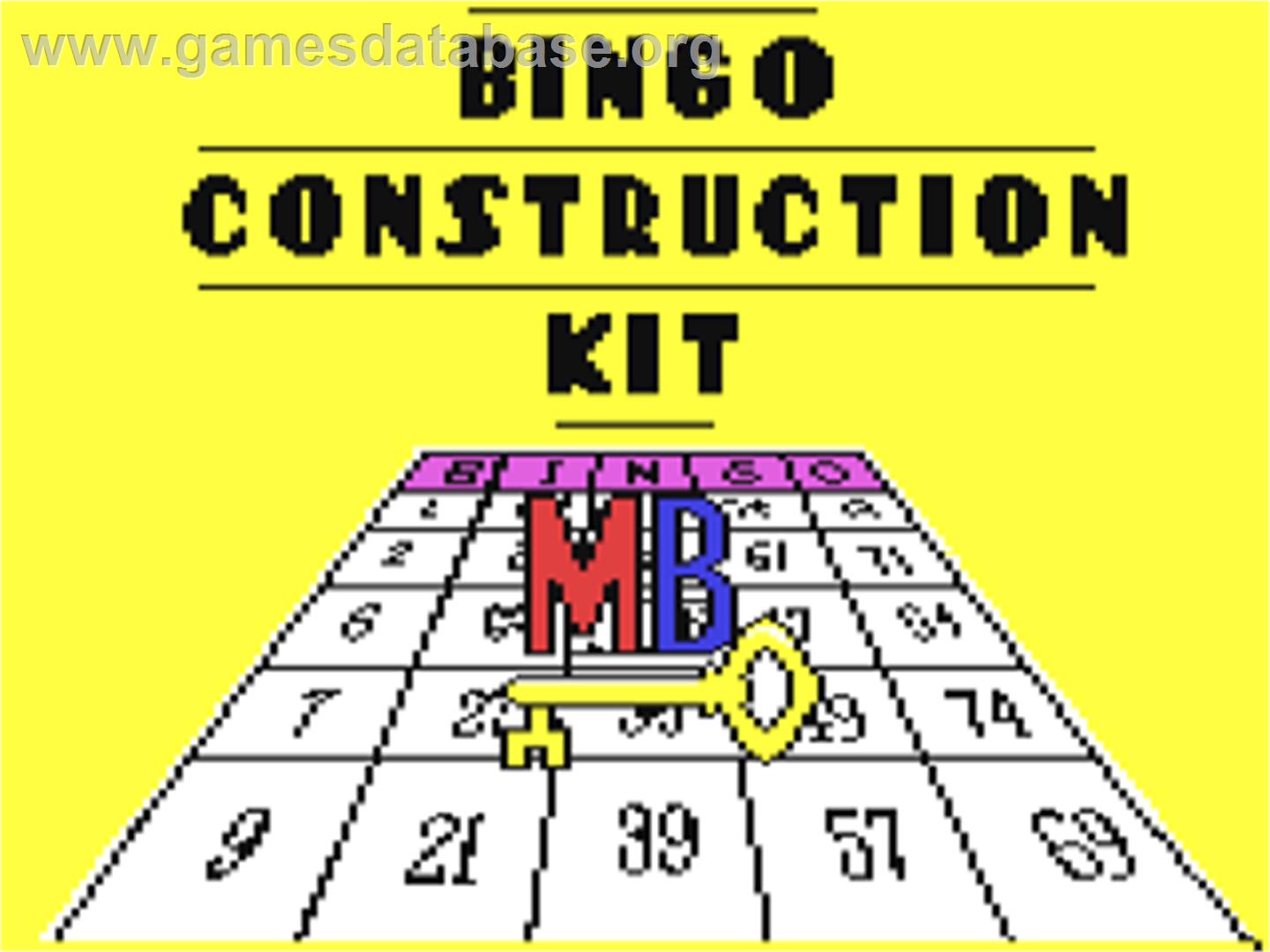 Bingo (Gruppo Editoriale Jackson) - Commodore 64 - Artwork - Title Screen