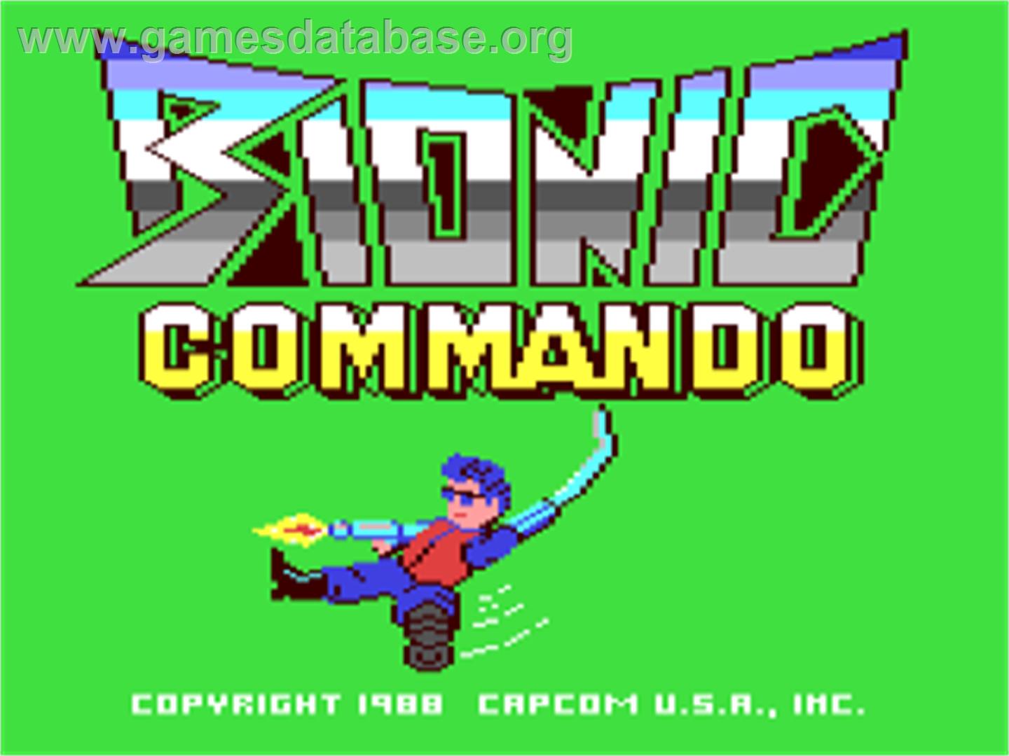 Bionic Commando - Commodore 64 - Artwork - Title Screen