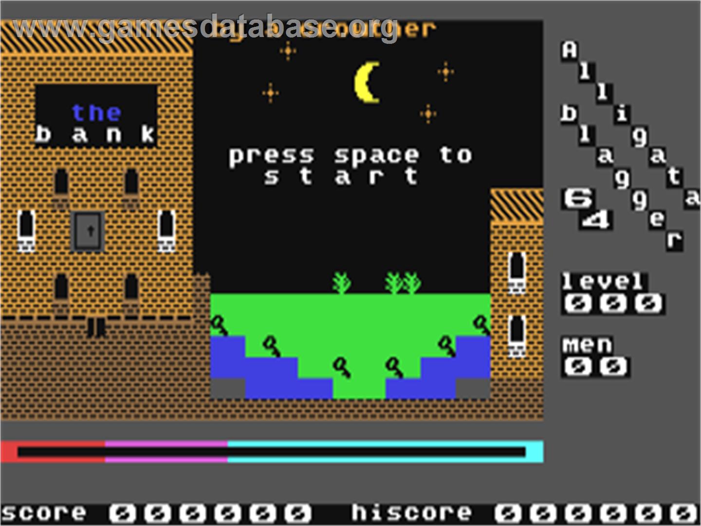Blagger - Commodore 64 - Artwork - Title Screen