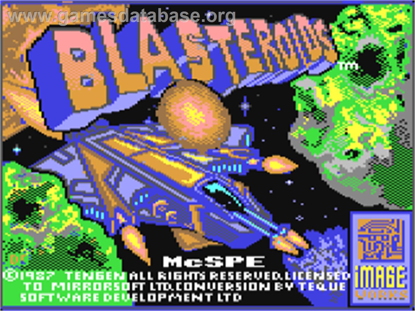 Blasteroids - Commodore 64 - Artwork - Title Screen