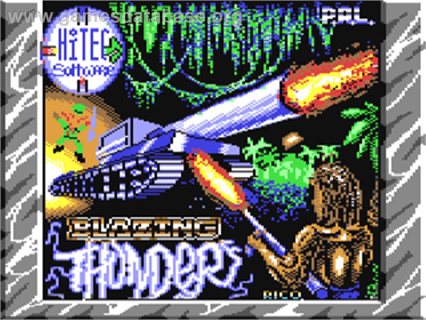Blazing Thunder - Commodore 64 - Artwork - Title Screen