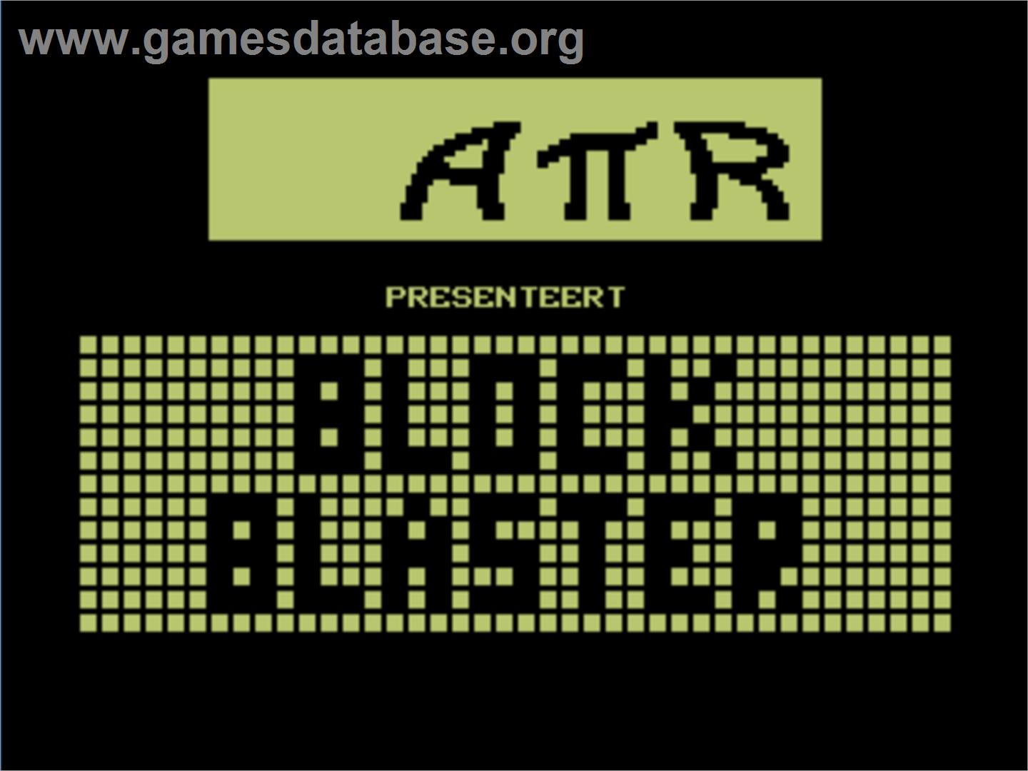 Block Blaster - Commodore 64 - Artwork - Title Screen