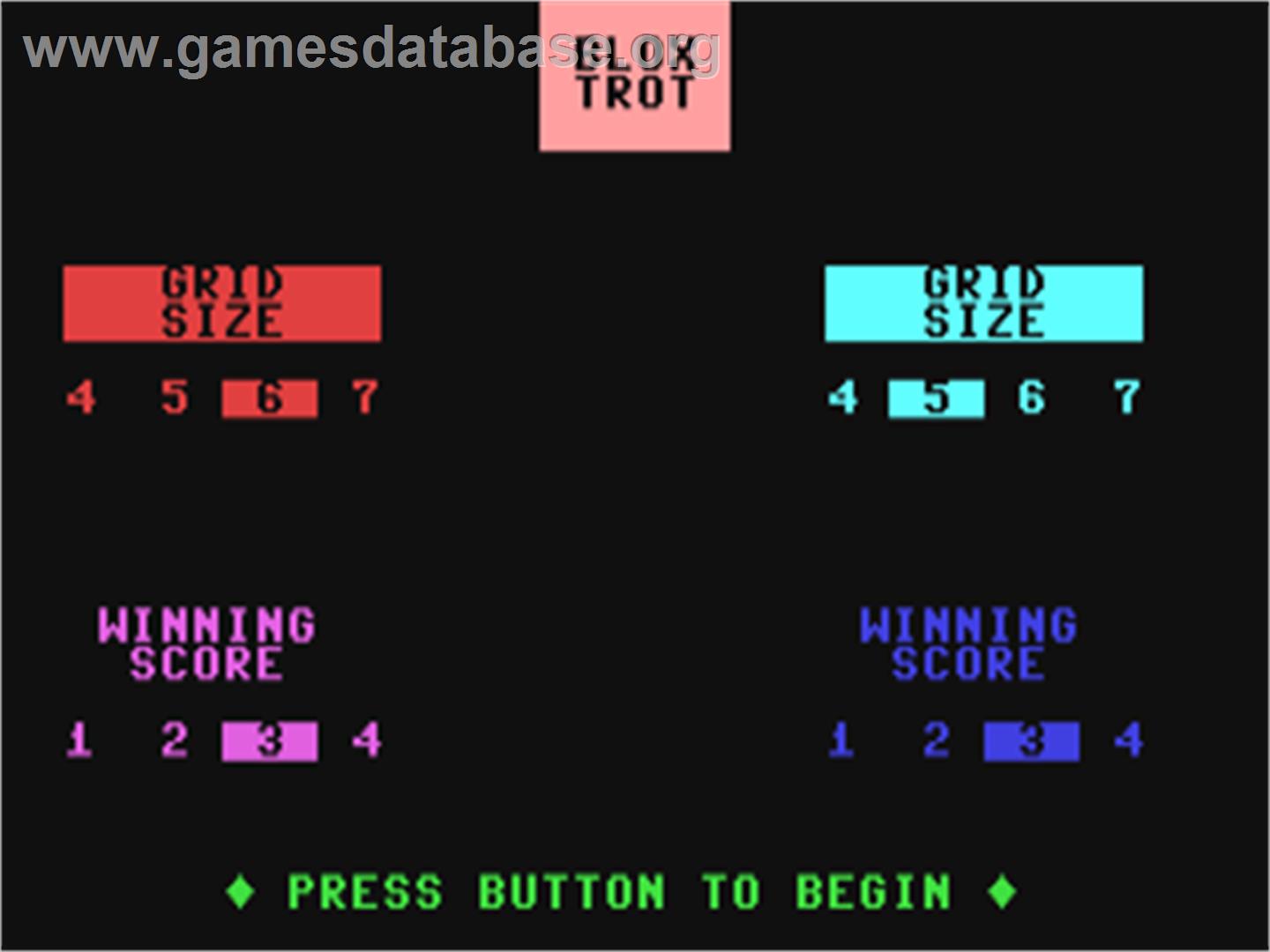 Blox Trot - Commodore 64 - Artwork - Title Screen