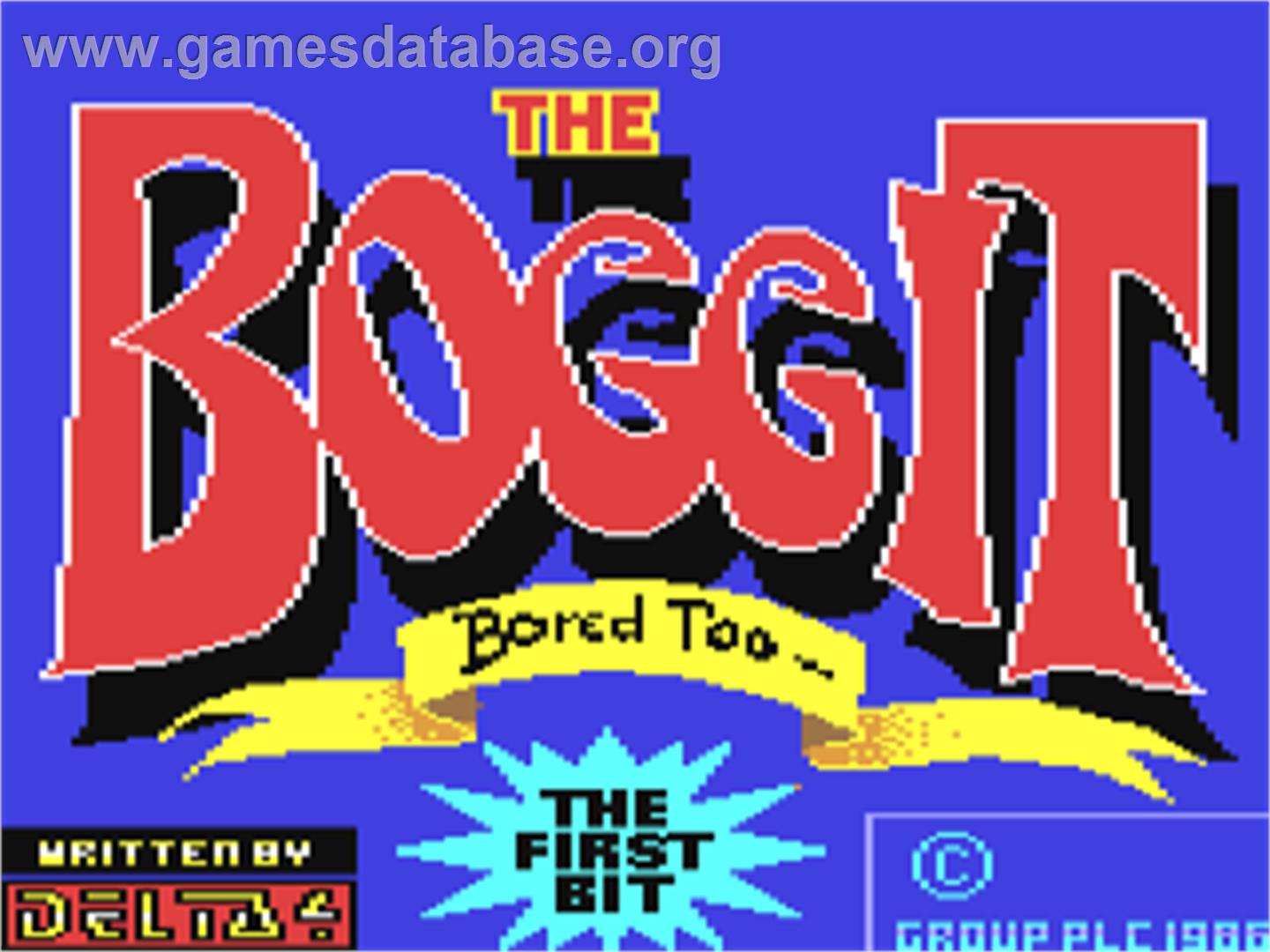Boggit, The - Commodore 64 - Artwork - Title Screen