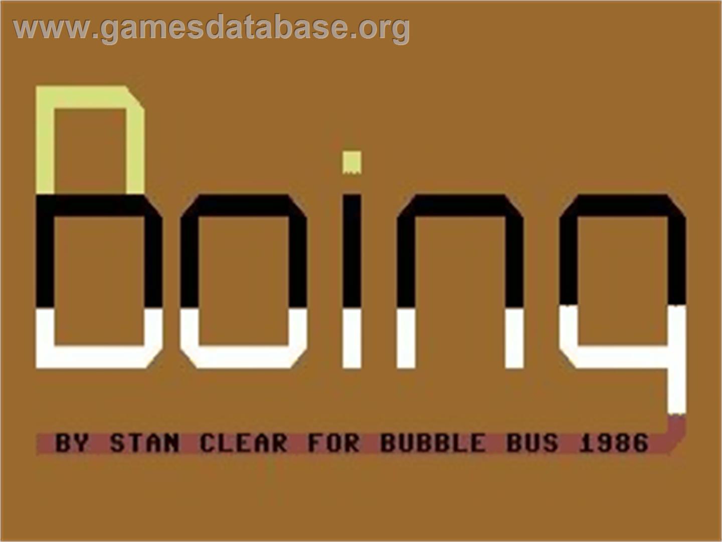 Boing (TND - 1997) - Commodore 64 - Artwork - Title Screen