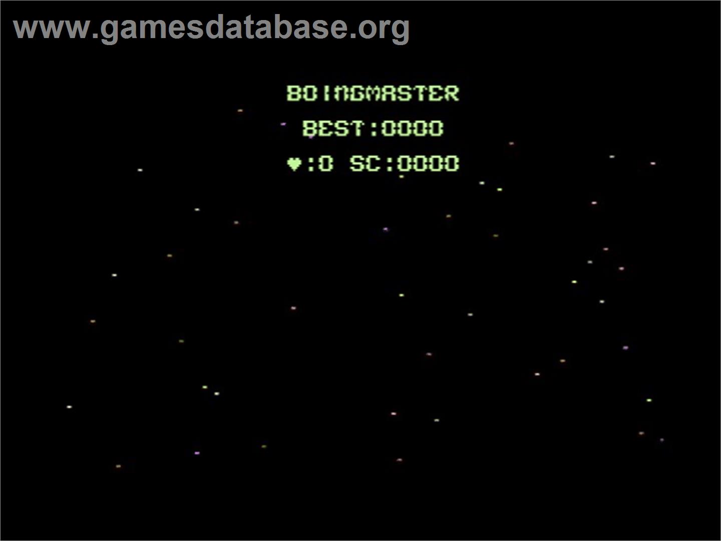 Boingmaster - Commodore 64 - Artwork - Title Screen