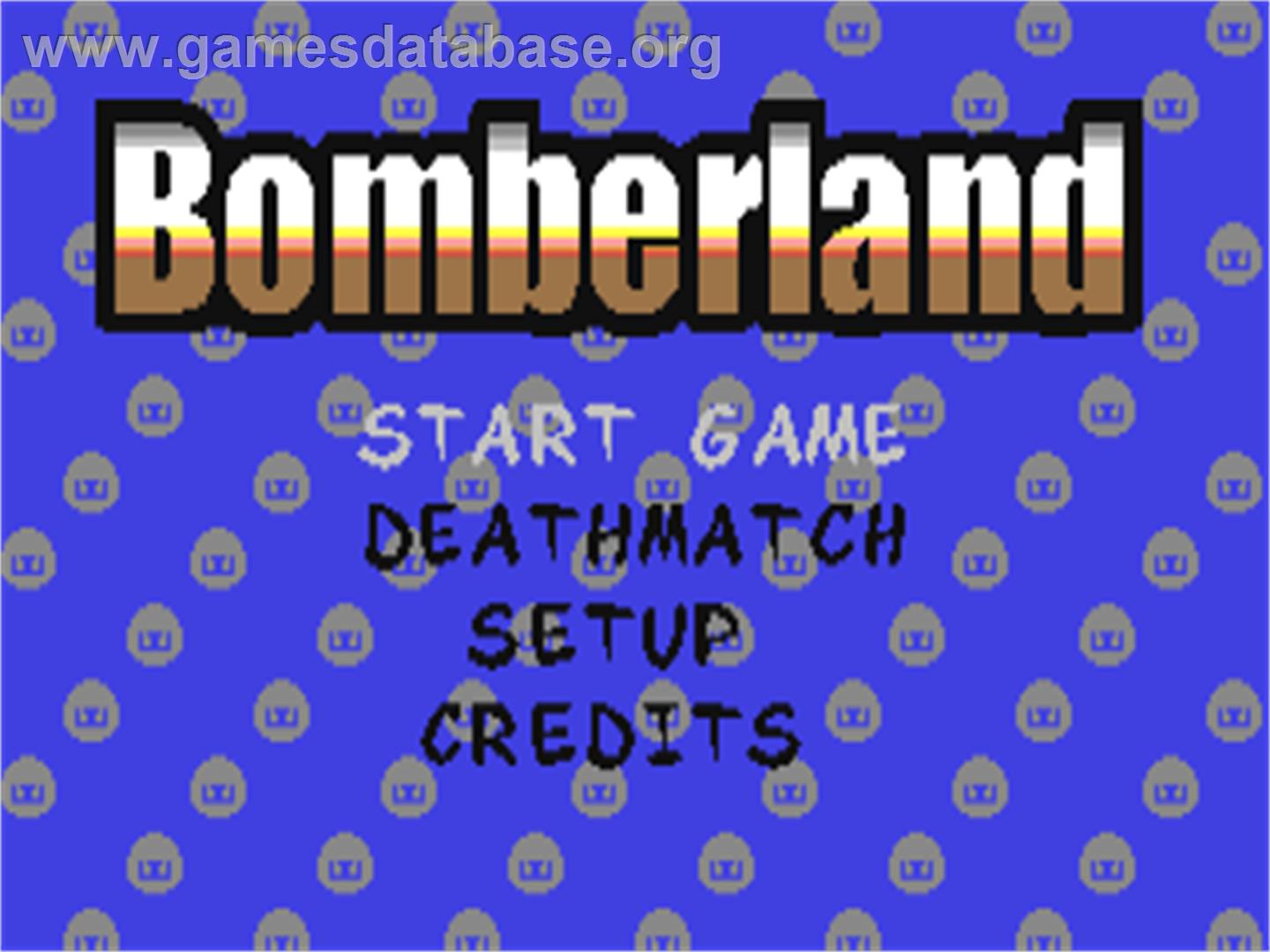 Bomberland - Commodore 64 - Artwork - Title Screen