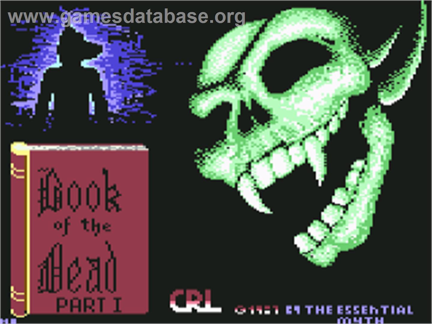 Book Of The Dead - Commodore 64 - Artwork - Title Screen