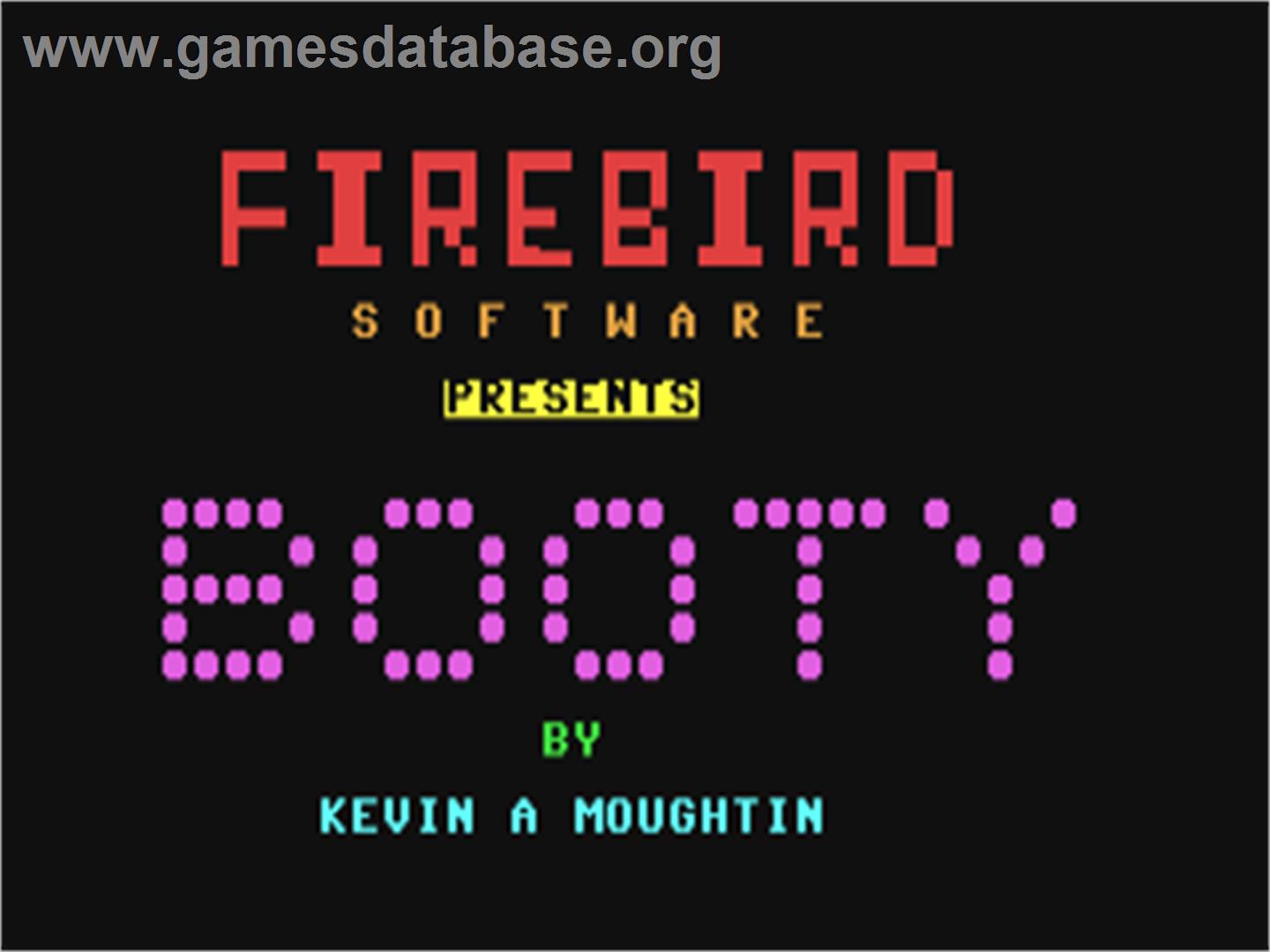 Booty - Commodore 64 - Artwork - Title Screen
