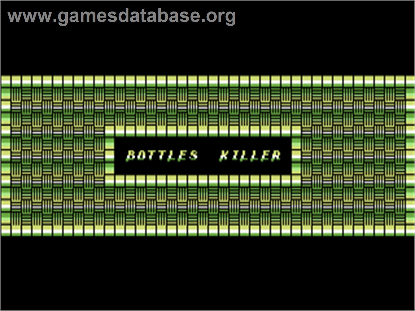 Bottles Killer - Commodore 64 - Artwork - Title Screen