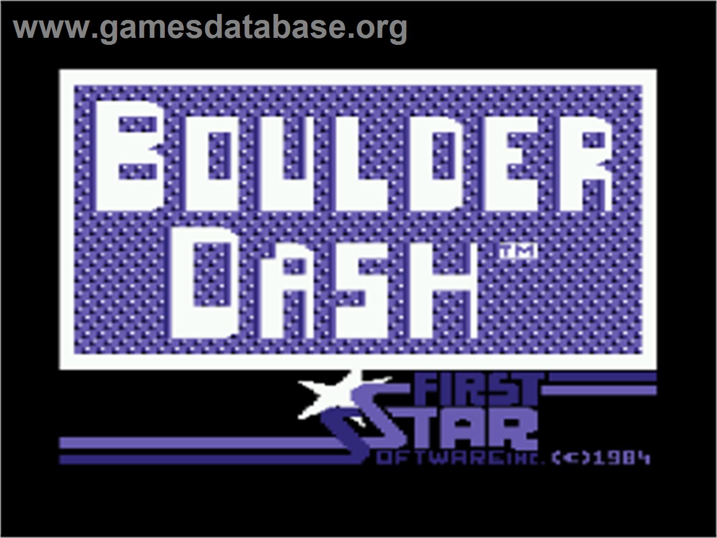 Boulder Dash - Commodore 64 - Artwork - Title Screen
