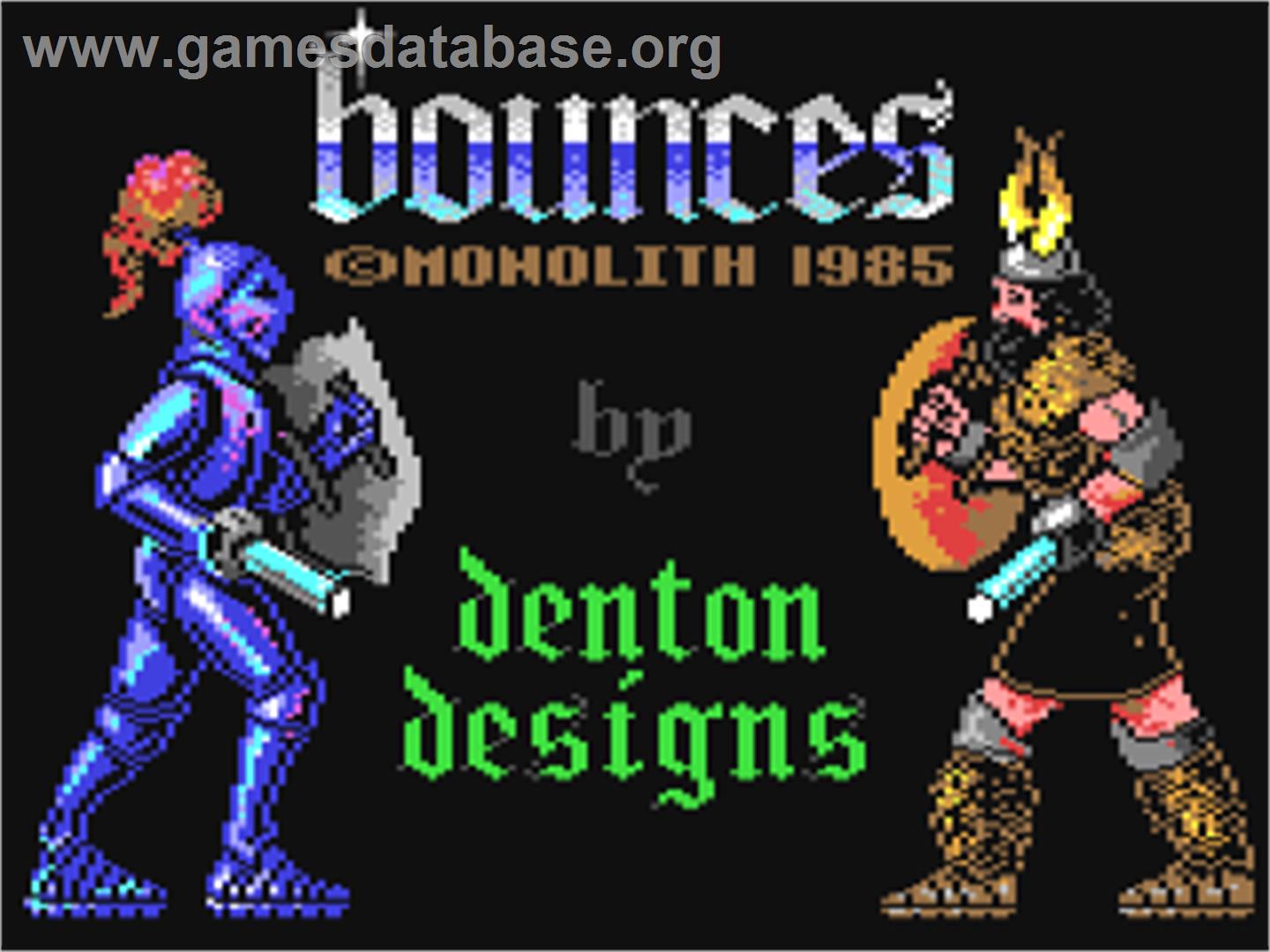 Bounces - Commodore 64 - Artwork - Title Screen