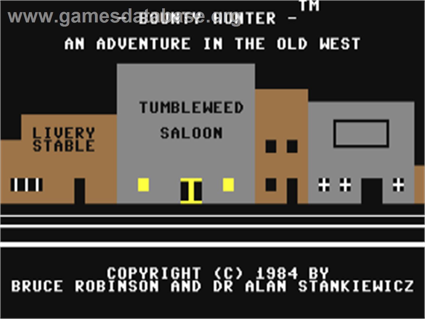 Bounty Hunter (Compute!) - Commodore 64 - Artwork - Title Screen