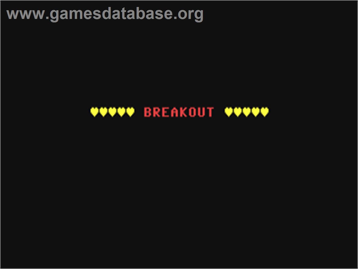 Breakout (Unknown) - Commodore 64 - Artwork - Title Screen