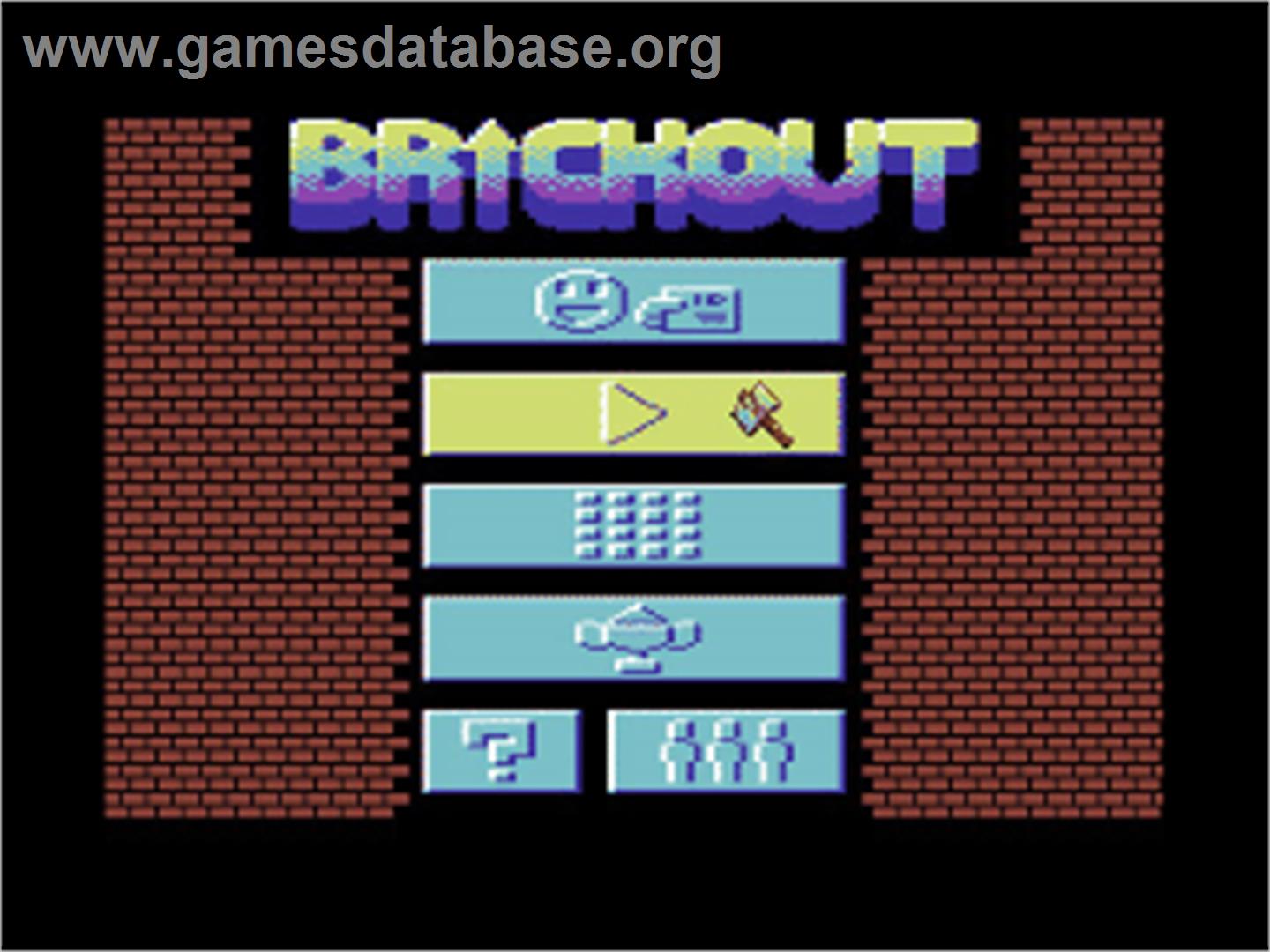 Brickout - Commodore 64 - Artwork - Title Screen