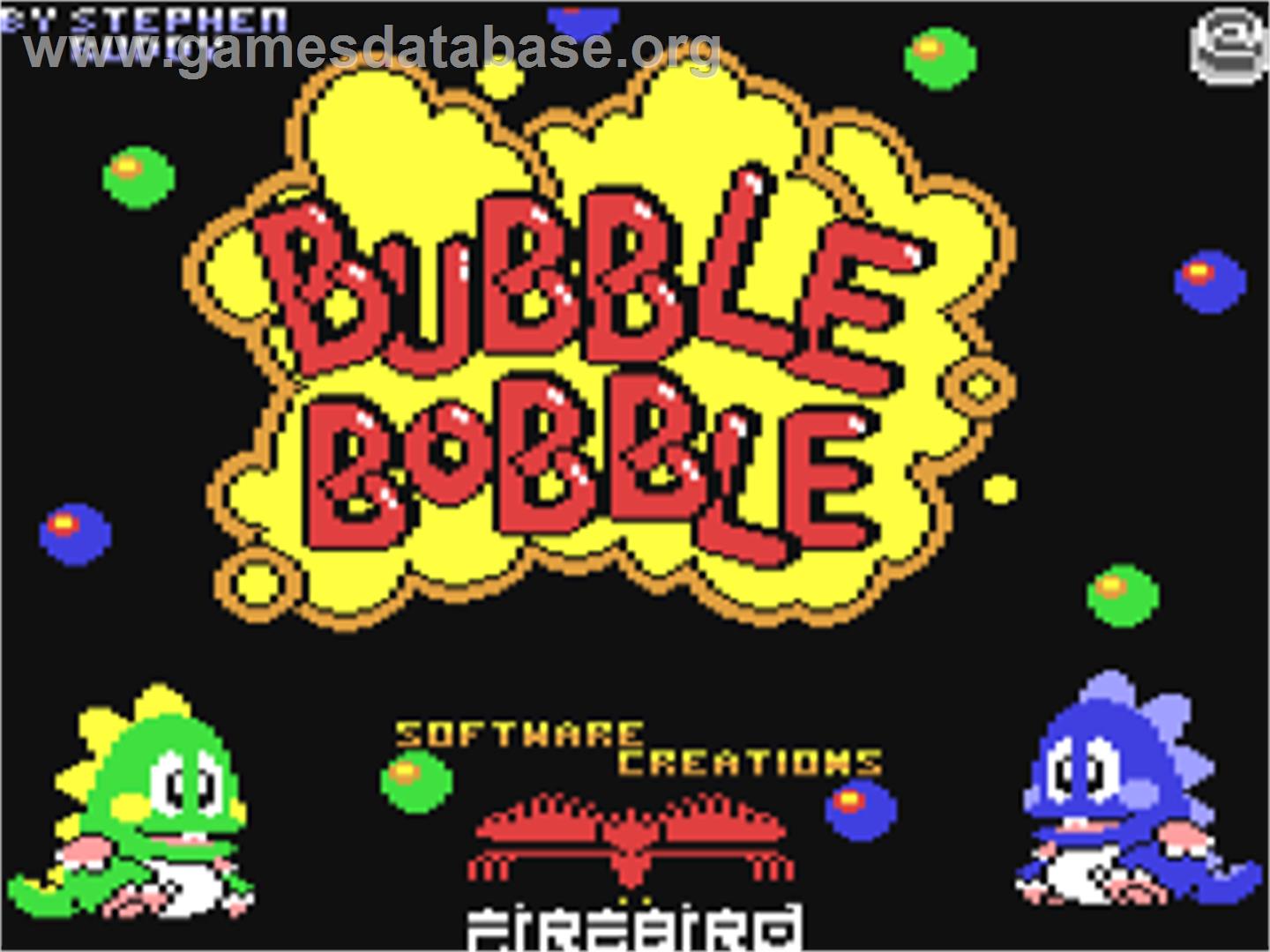 Bubble Bobble - Commodore 64 - Artwork - Title Screen