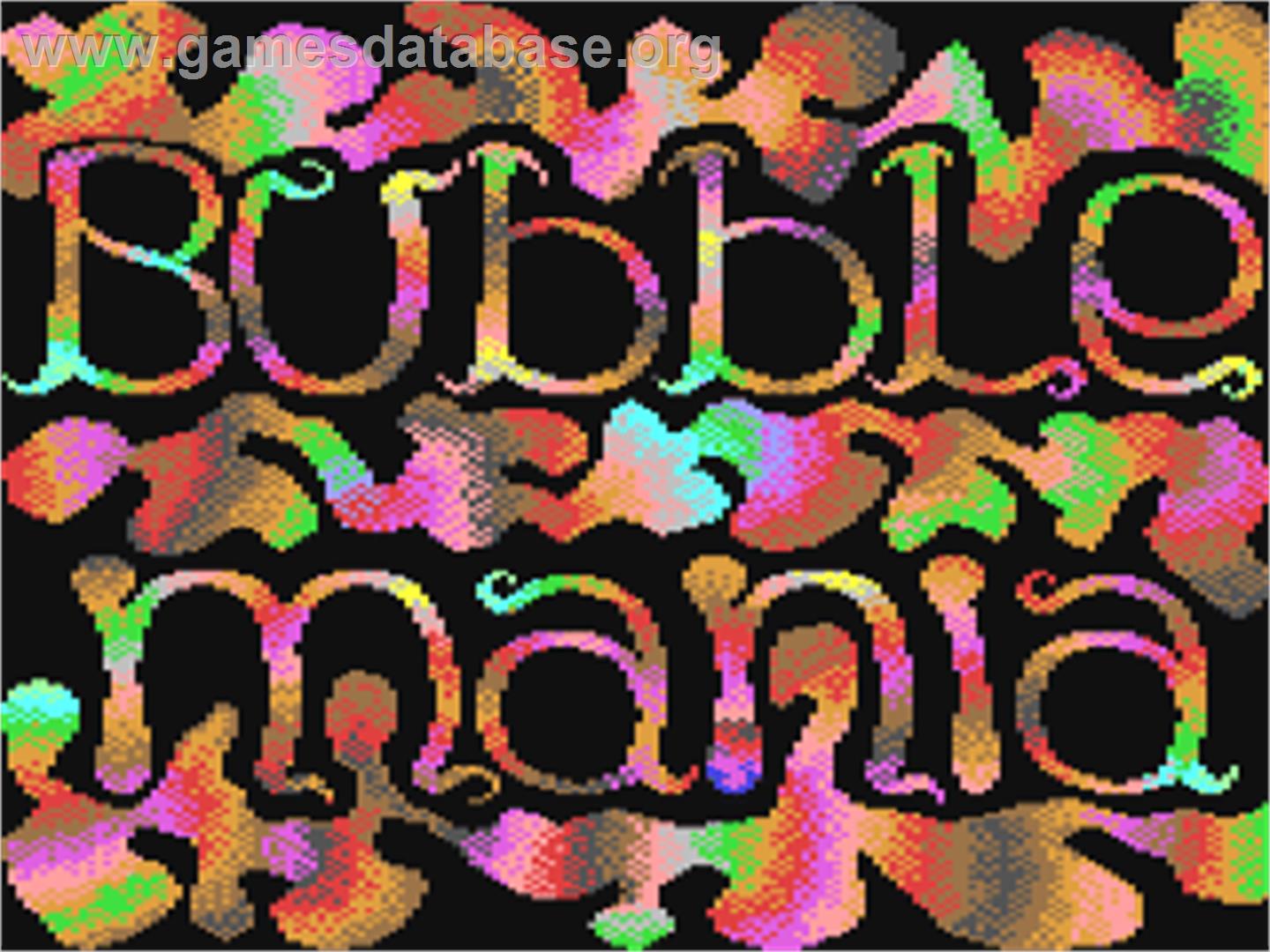 Bubble Mania (Elijah Gardner) - Commodore 64 - Artwork - Title Screen