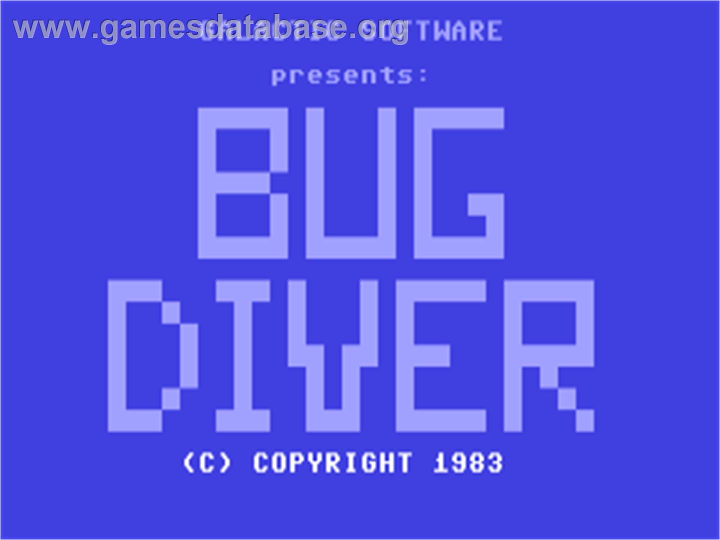 Bug Diver - Commodore 64 - Artwork - Title Screen
