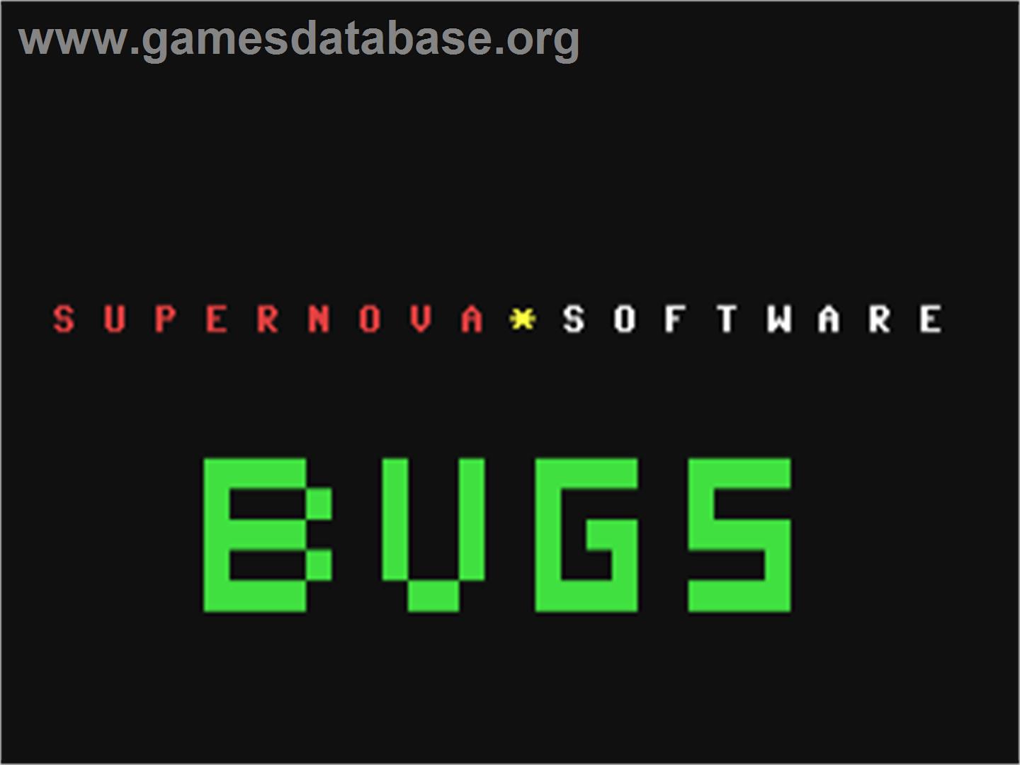 Bugs! - Commodore 64 - Artwork - Title Screen