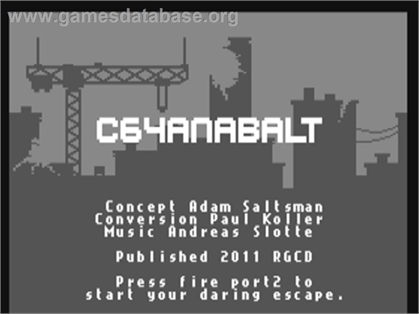 C64anabalt - Commodore 64 - Artwork - Title Screen