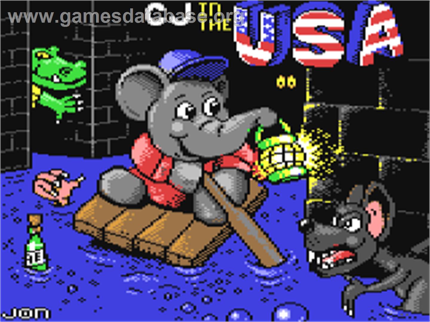 CJ in the USA - Commodore 64 - Artwork - Title Screen