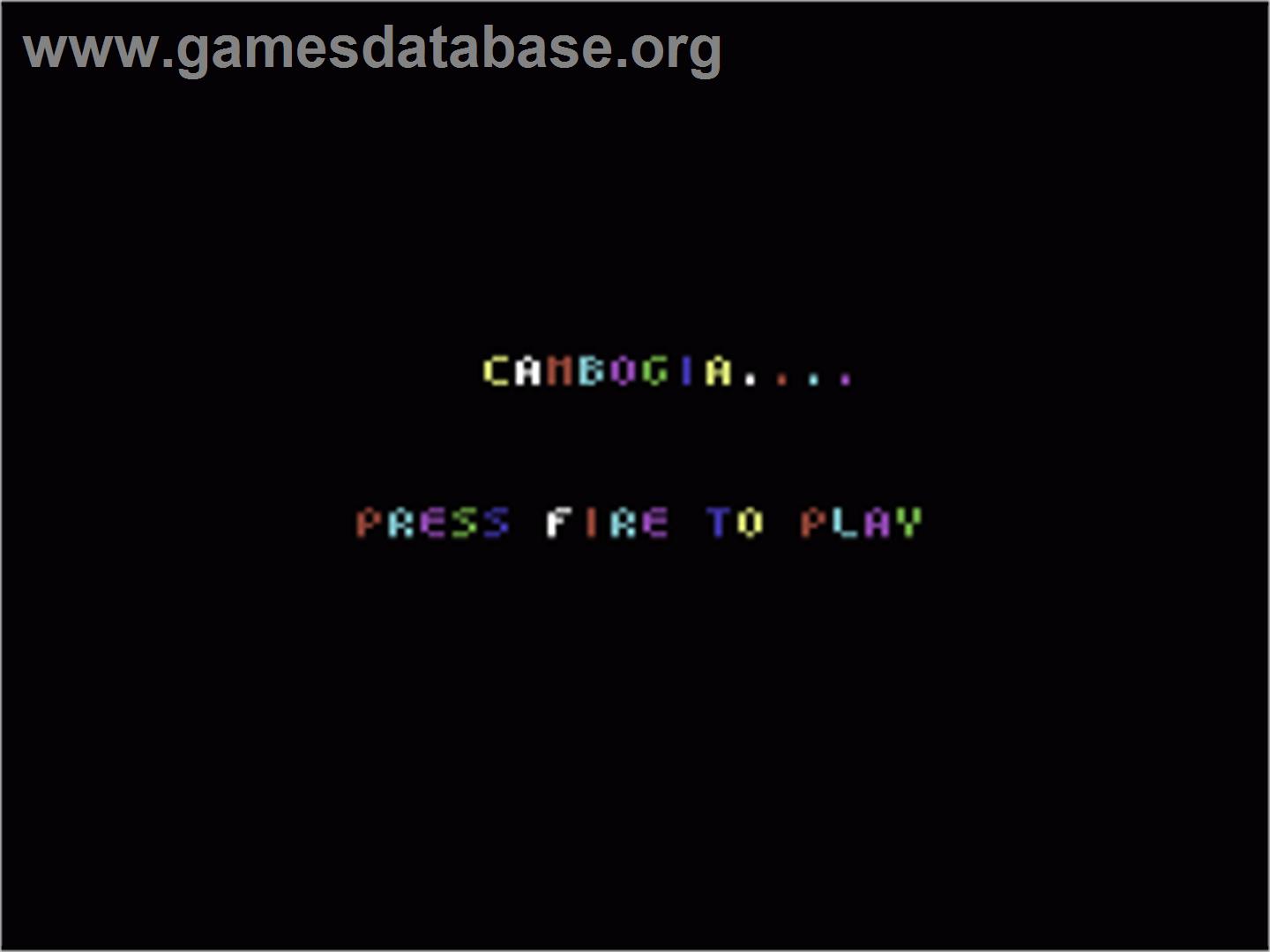 Cambogia / Lamer Wars - Commodore 64 - Artwork - Title Screen