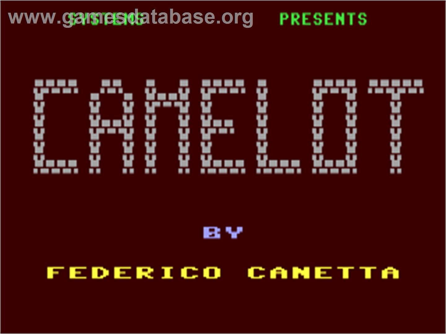 Camelot (Mark D. Rejhon) - Commodore 64 - Artwork - Title Screen