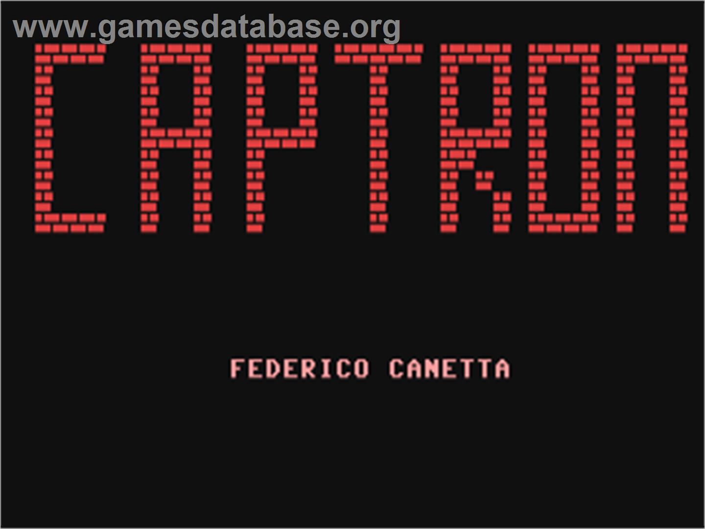 Captron - Commodore 64 - Artwork - Title Screen