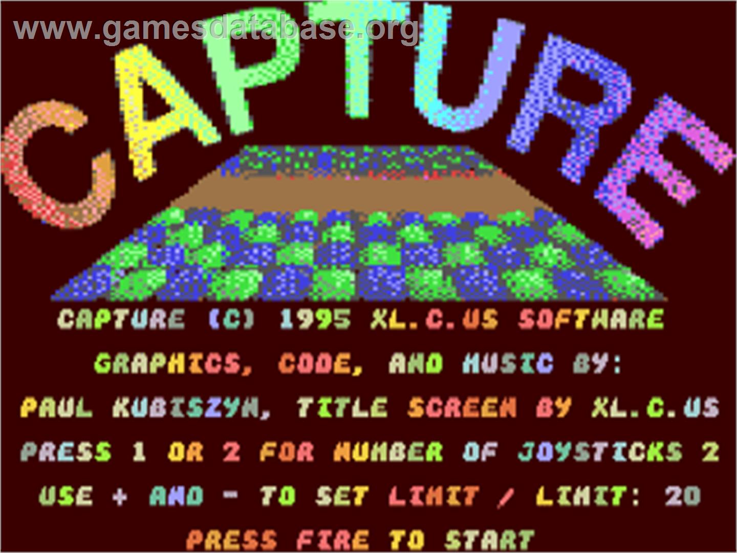 Capture (Ahoy!) - Commodore 64 - Artwork - Title Screen