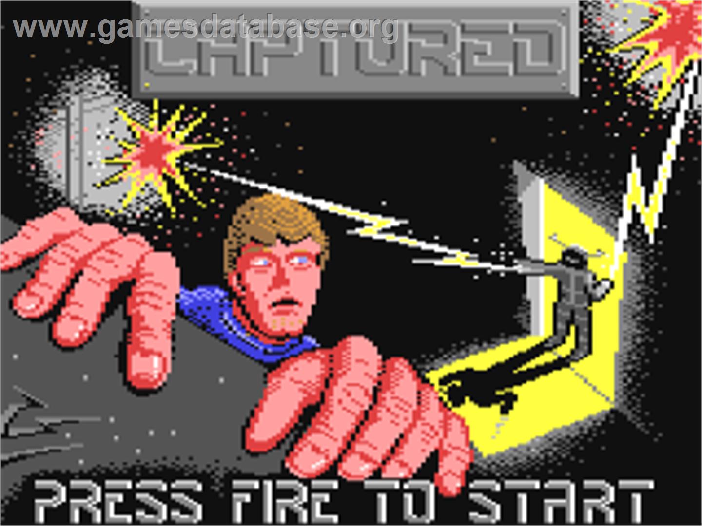 Captured - Commodore 64 - Artwork - Title Screen