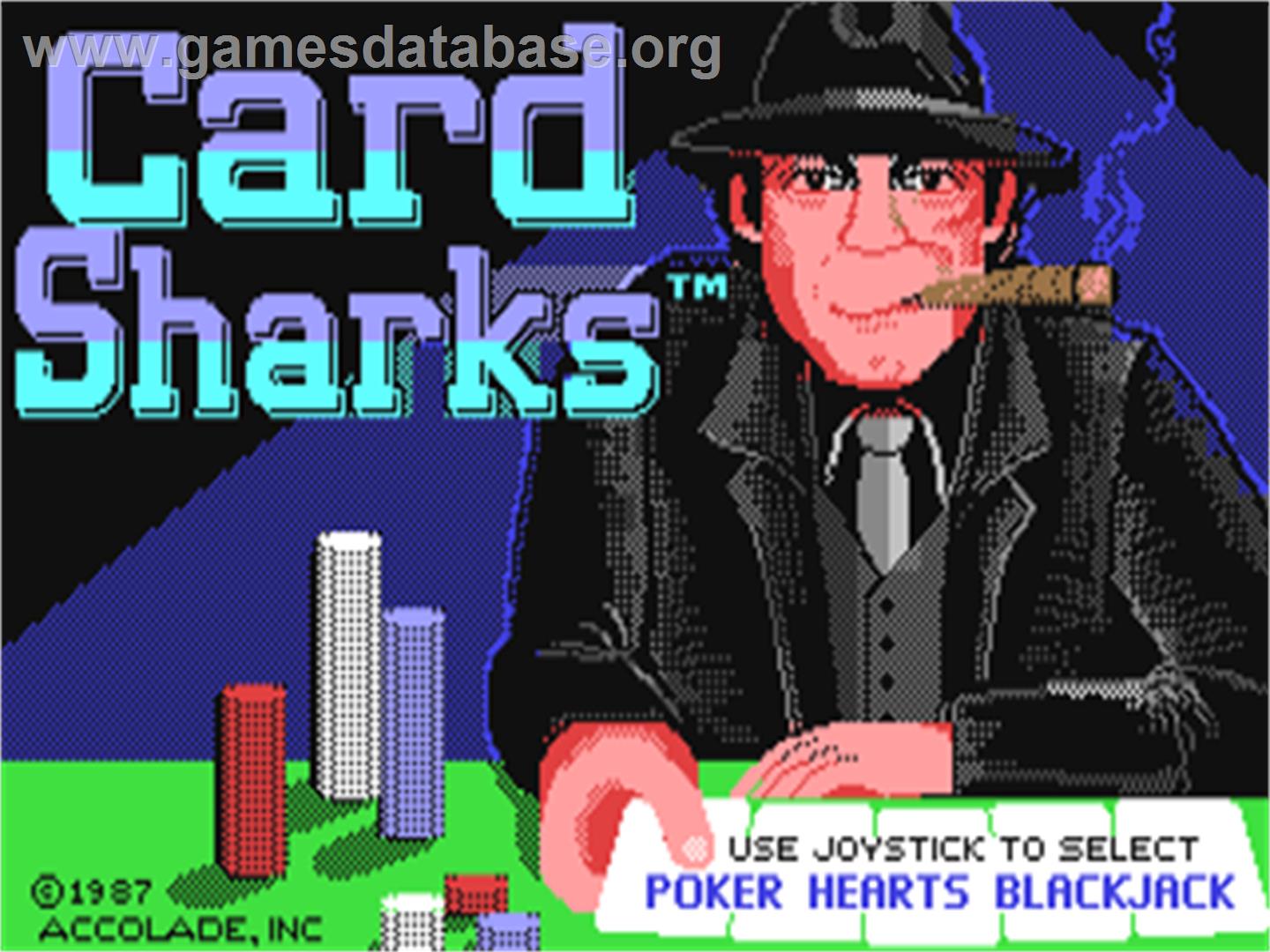 Card Sharks (ShareData) - Commodore 64 - Artwork - Title Screen