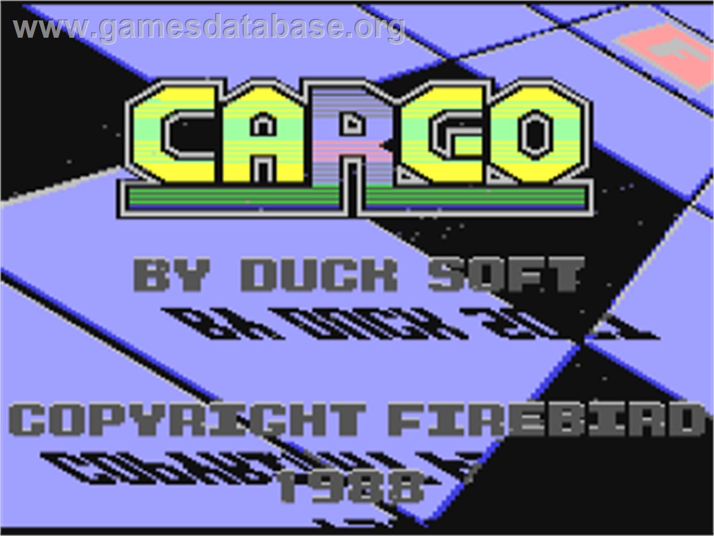 Cargo - Commodore 64 - Artwork - Title Screen
