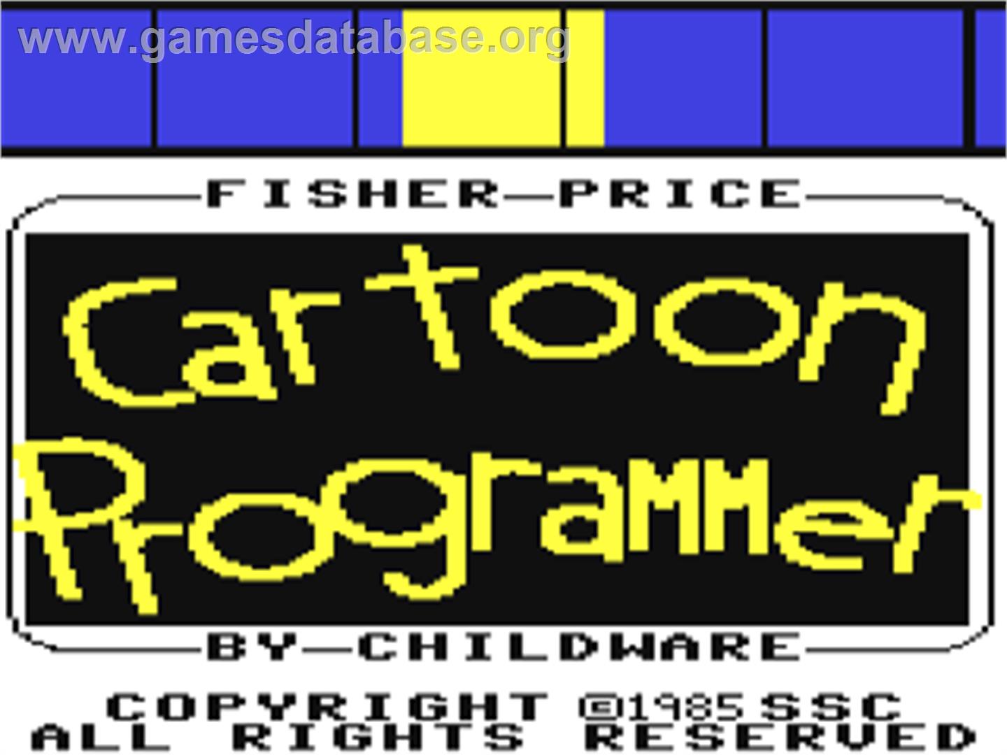 Cartoon Programmer - Commodore 64 - Artwork - Title Screen