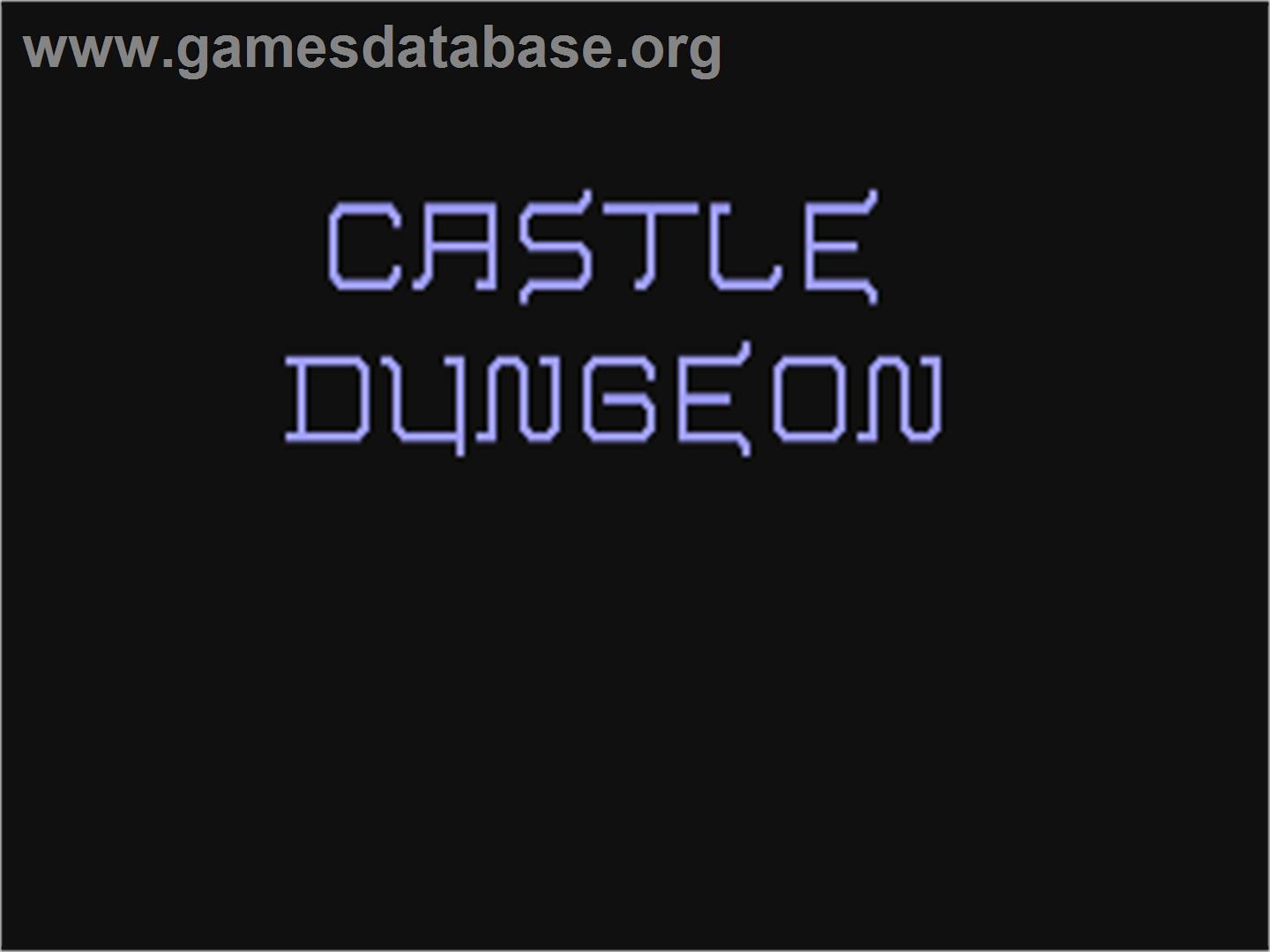 Castle Dungeon - Commodore 64 - Artwork - Title Screen