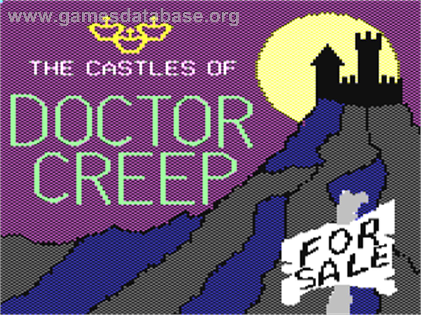 Castles Of Doctor Creep, The - Commodore 64 - Artwork - Title Screen