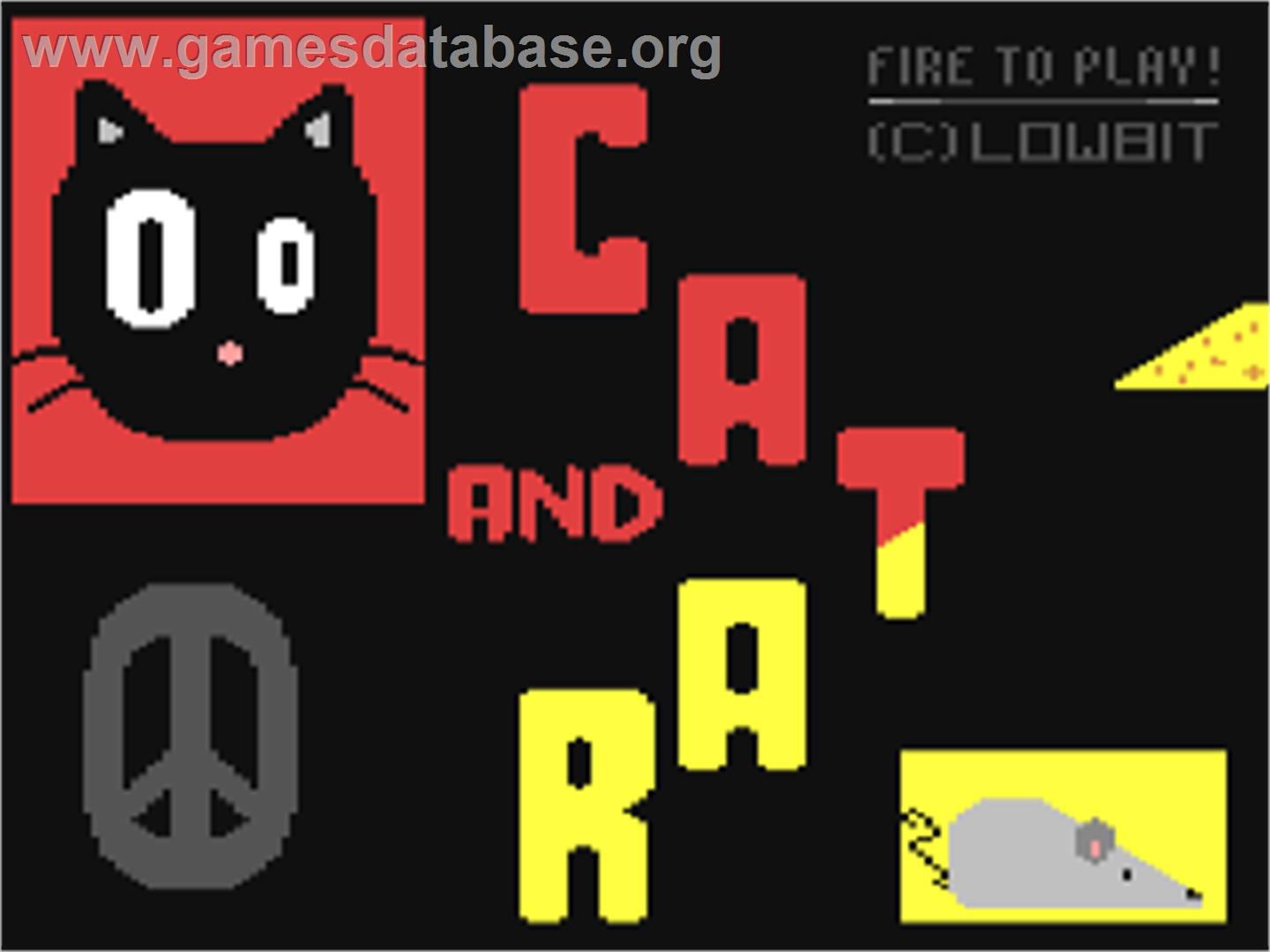 Cat And Rat - Commodore 64 - Artwork - Title Screen