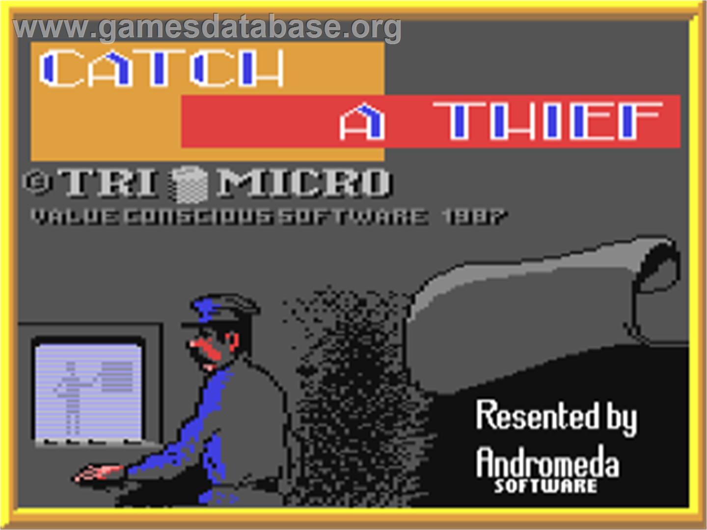Catch A Thief - Commodore 64 - Artwork - Title Screen