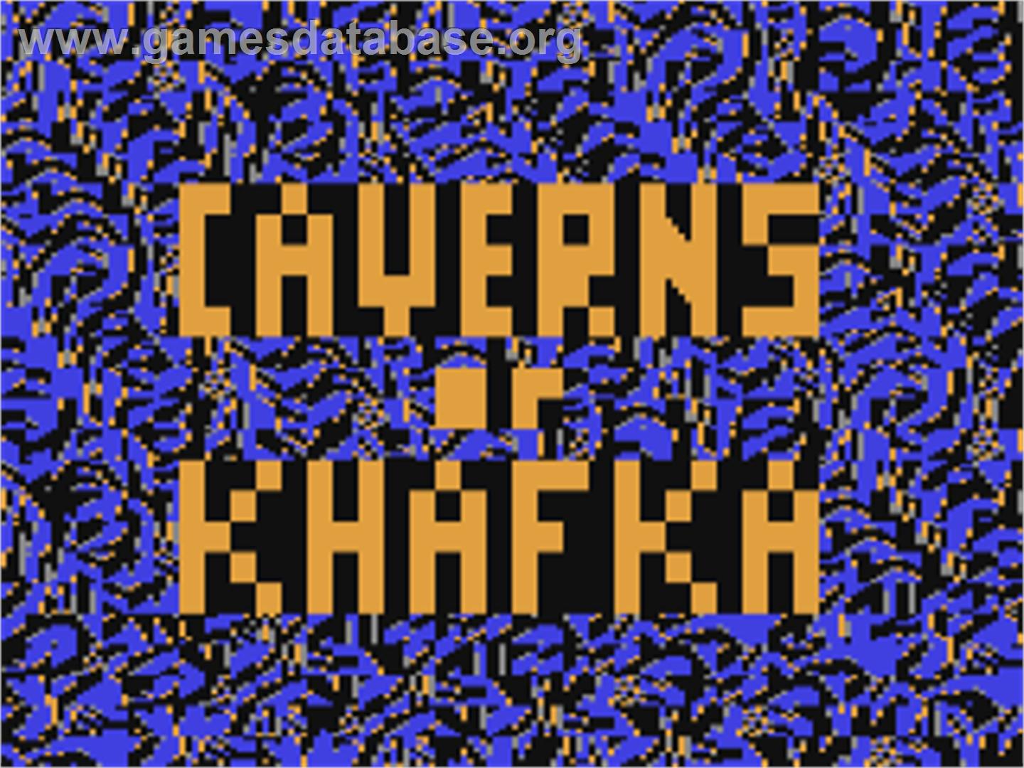Caverns of Khafka - Commodore 64 - Artwork - Title Screen