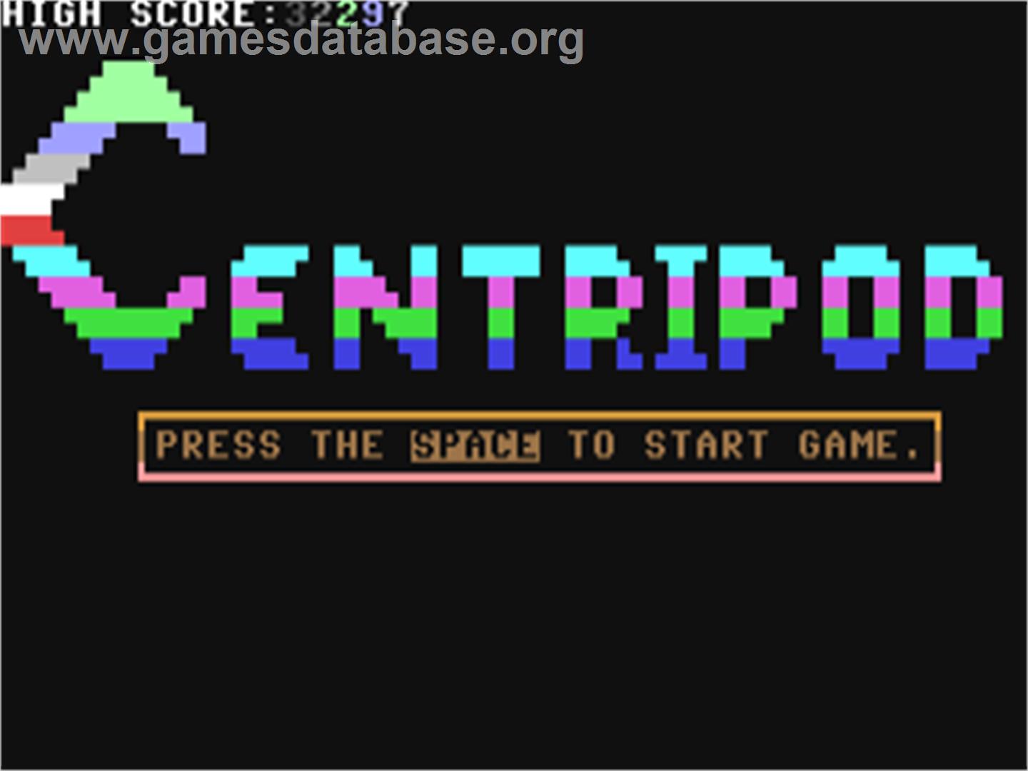 Centripod - Commodore 64 - Artwork - Title Screen