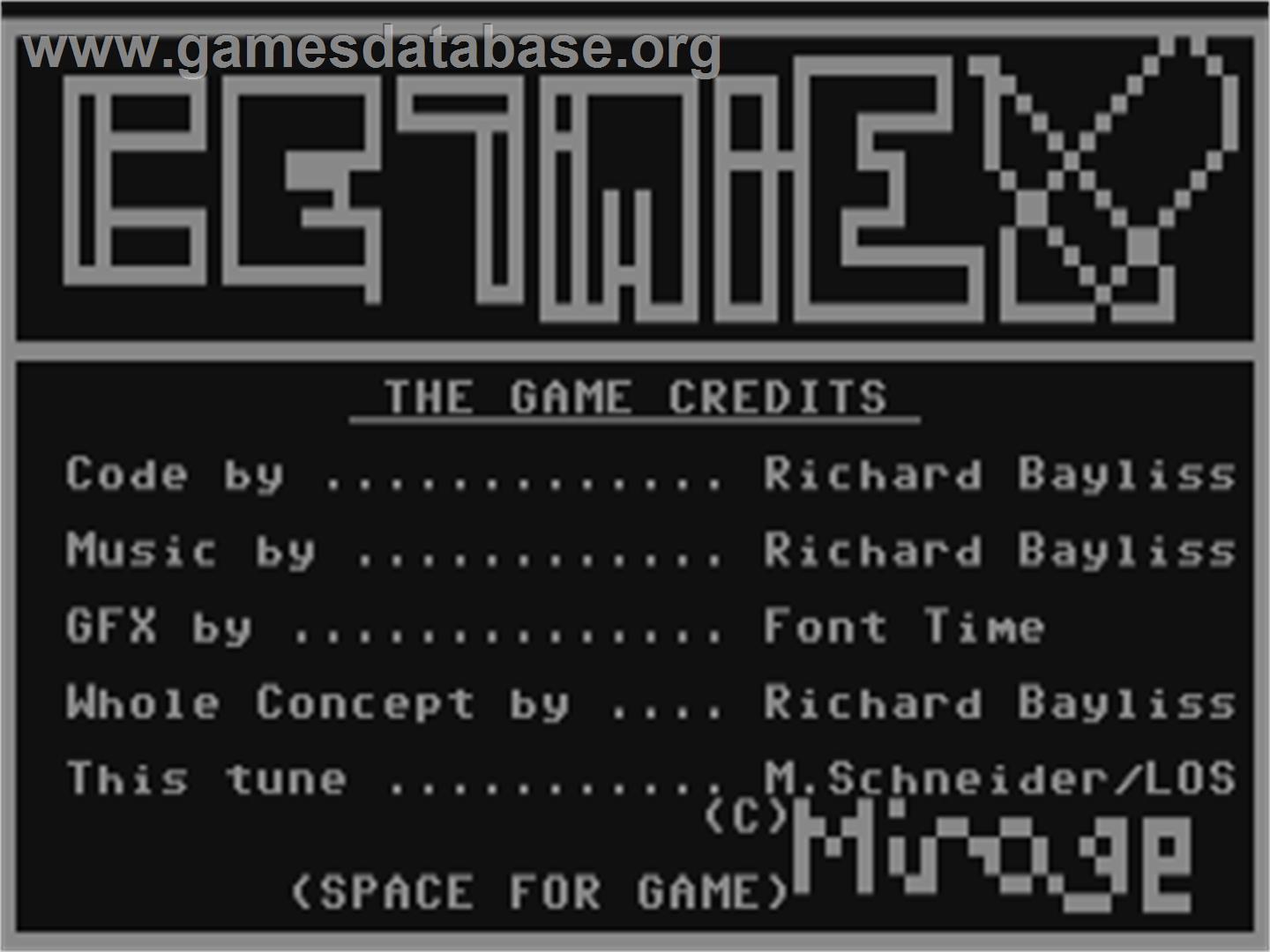 Cetimiex - Commodore 64 - Artwork - Title Screen