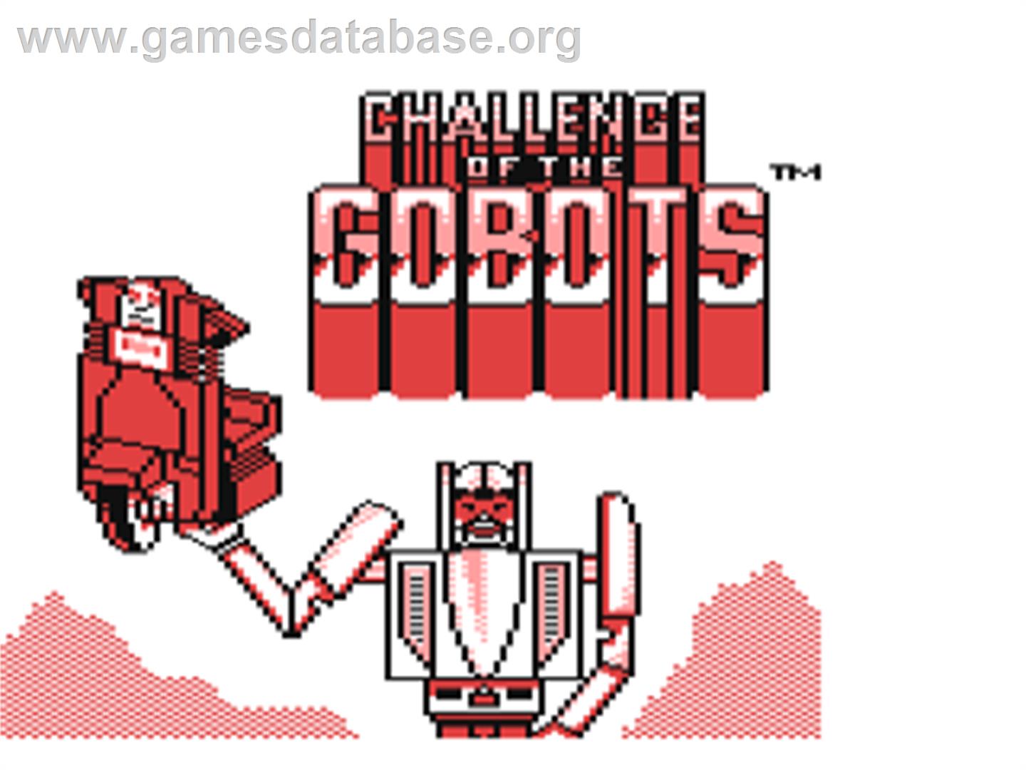 Challenge of the Gobots - Commodore 64 - Artwork - Title Screen