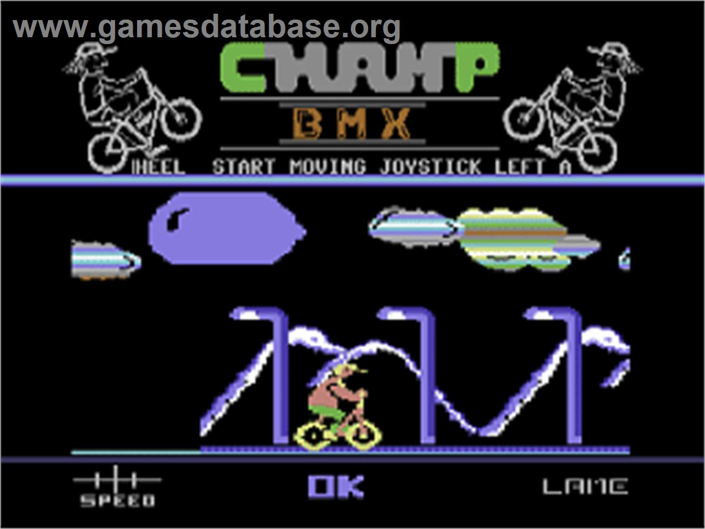 Championship Bmx - Commodore 64 - Artwork - Title Screen