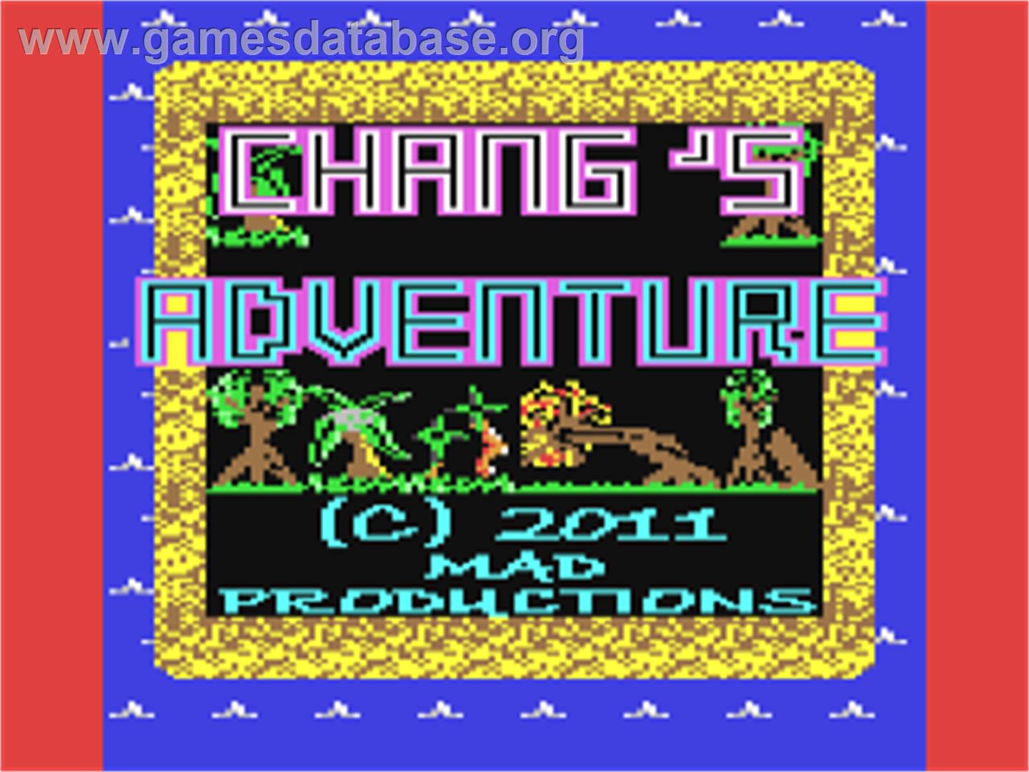 Chang's Adventure - Commodore 64 - Artwork - Title Screen