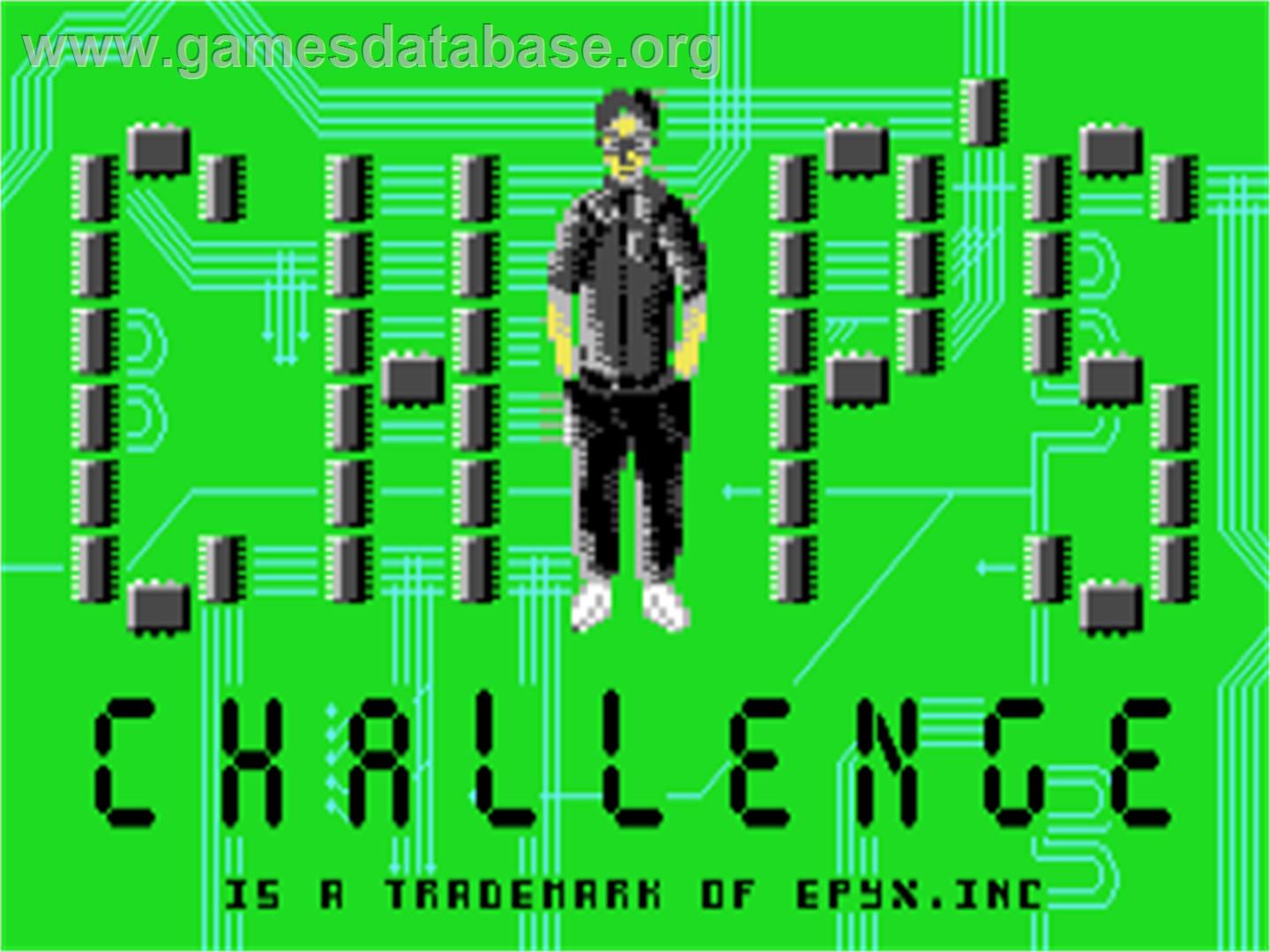 Chip's Challenge - Commodore 64 - Artwork - Title Screen