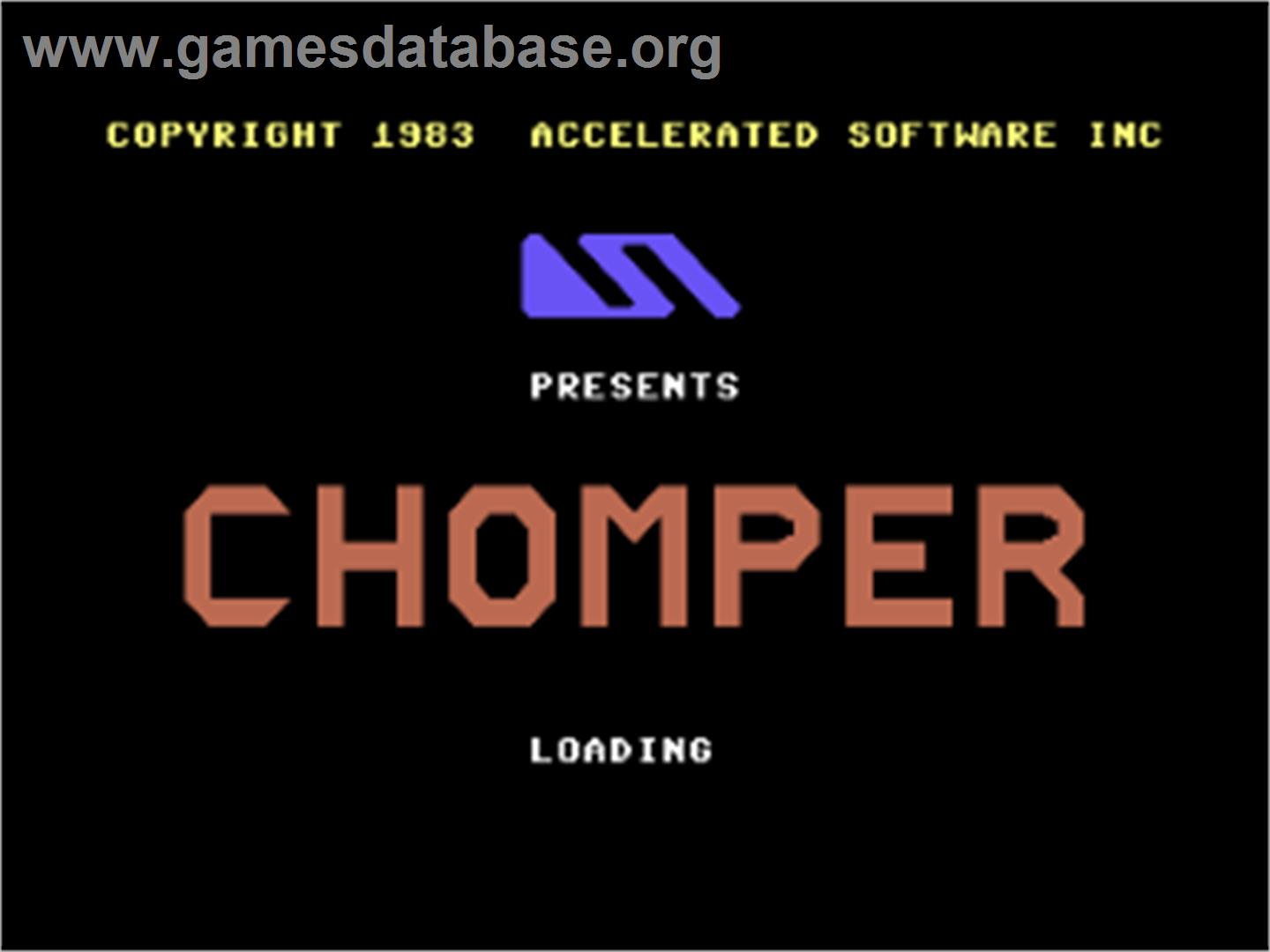 Chomper (COMPUTE!) - Commodore 64 - Artwork - Title Screen
