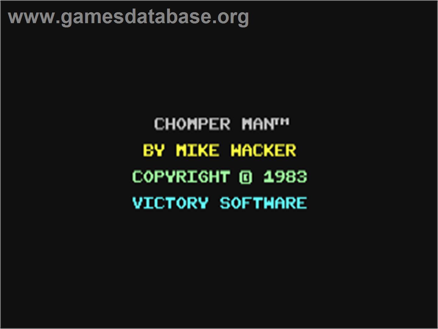 Chomper Man - Commodore 64 - Artwork - Title Screen