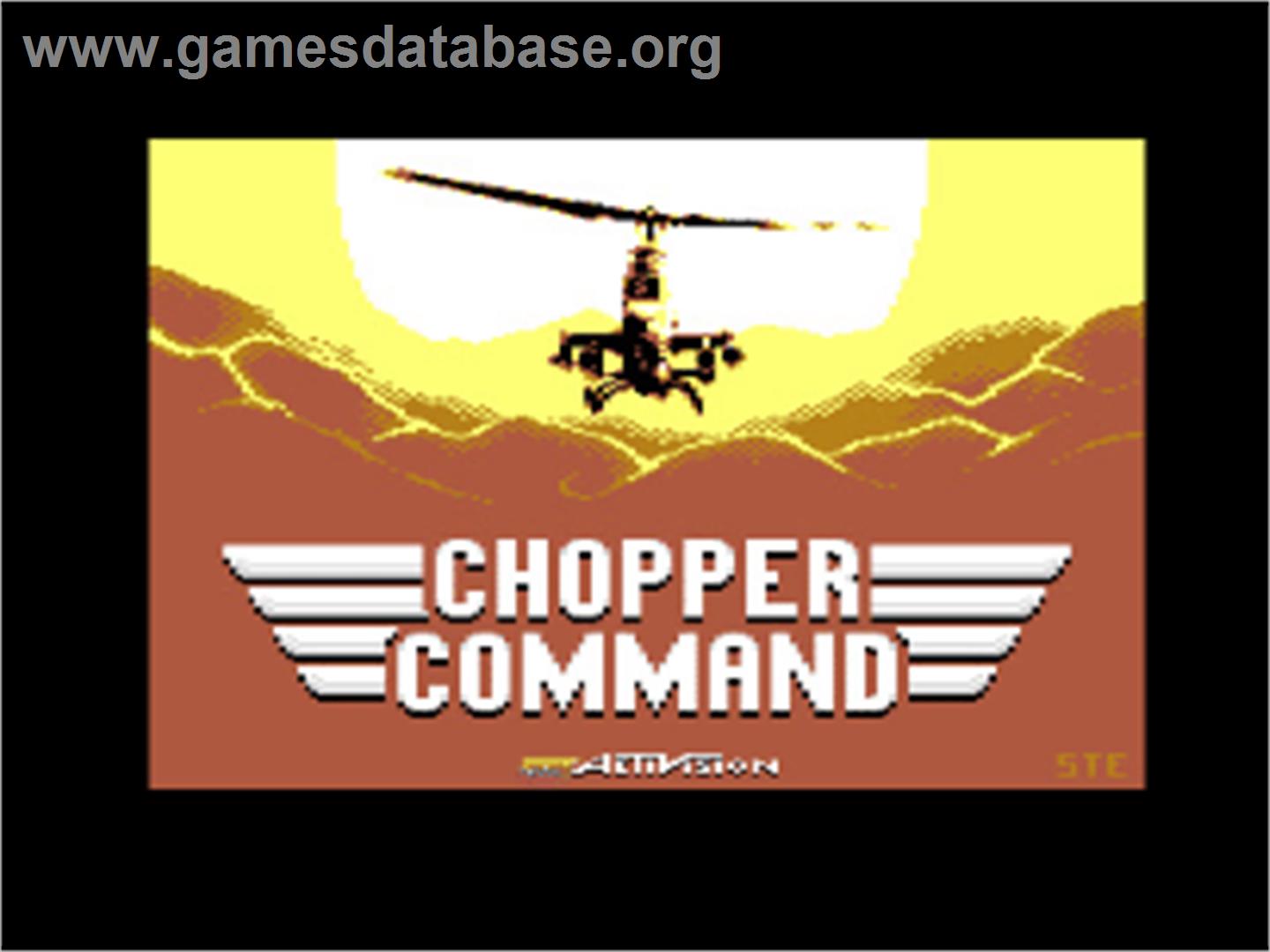 Chopper Command (2019) - Commodore 64 - Artwork - Title Screen
